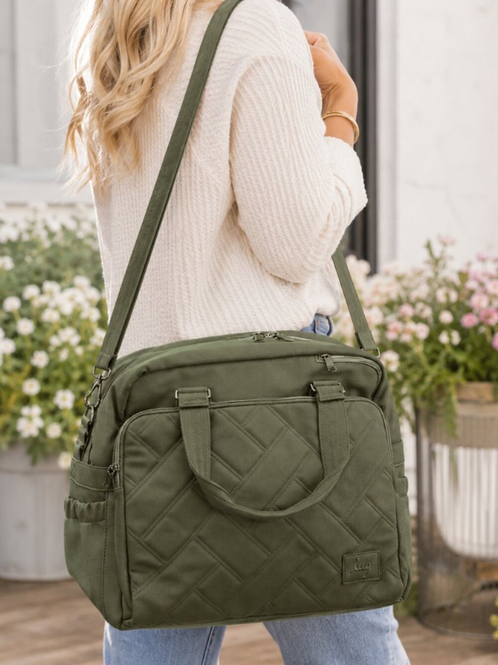 NEW ❤️ Lug Boxer Olive Green Matte Luxe VL Overnight Duffel Unisex